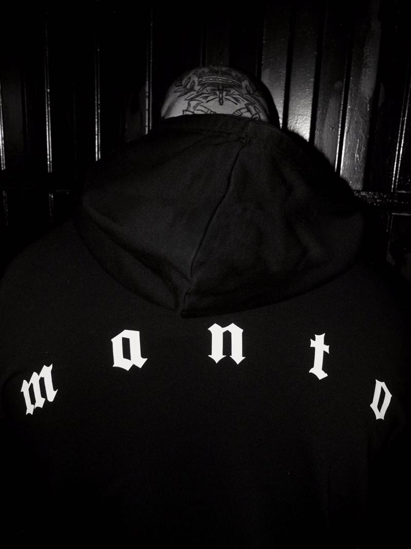 MANTO hoodie bones- black